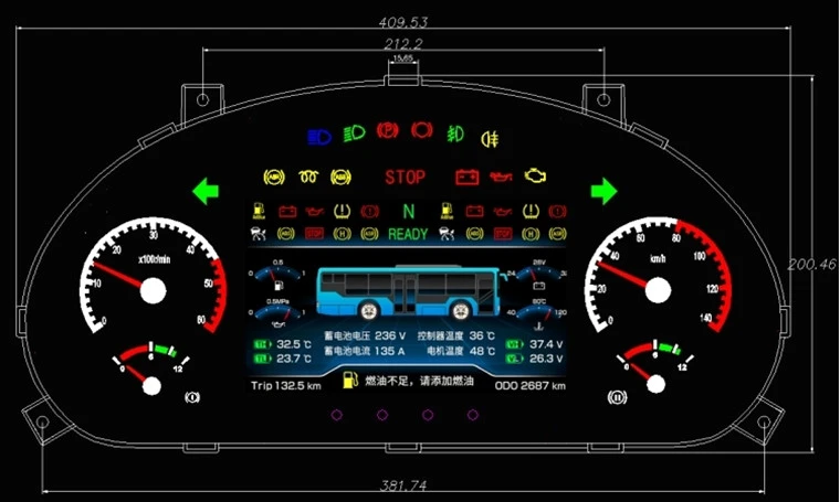TFT Gauge Cluster TFT Gauge Cluster
